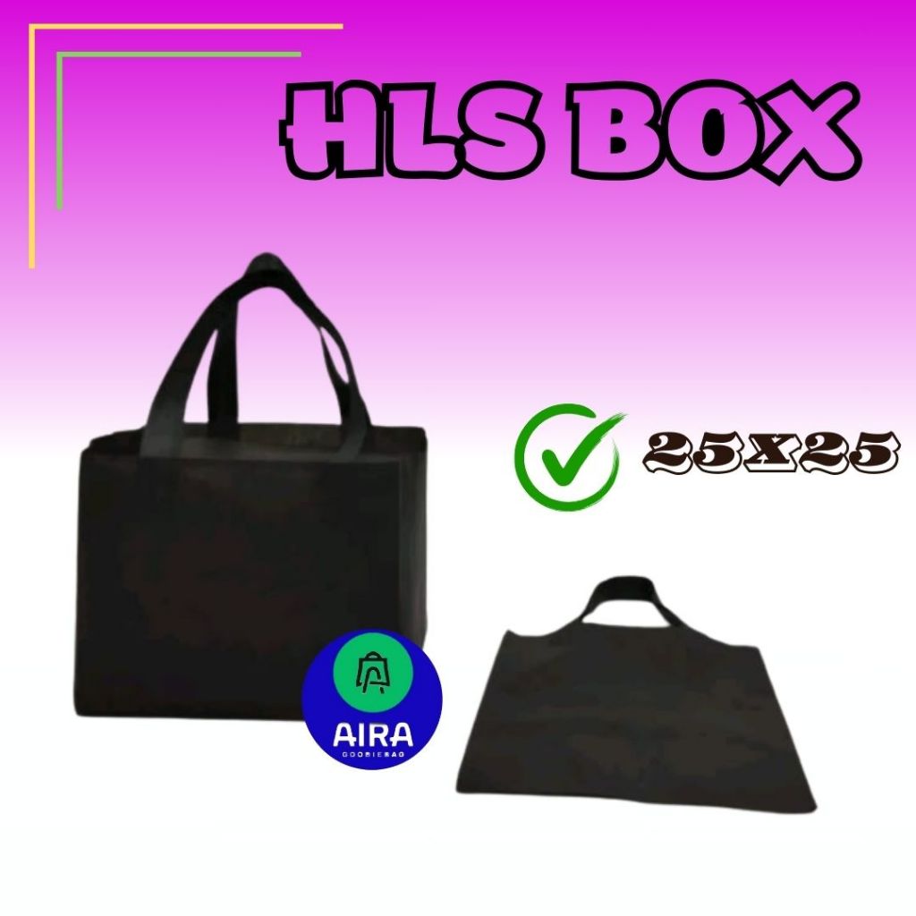 

SOVENIR Tas HLS BOX 25X25 Tas box nasi isi 12pcs (1lusin)