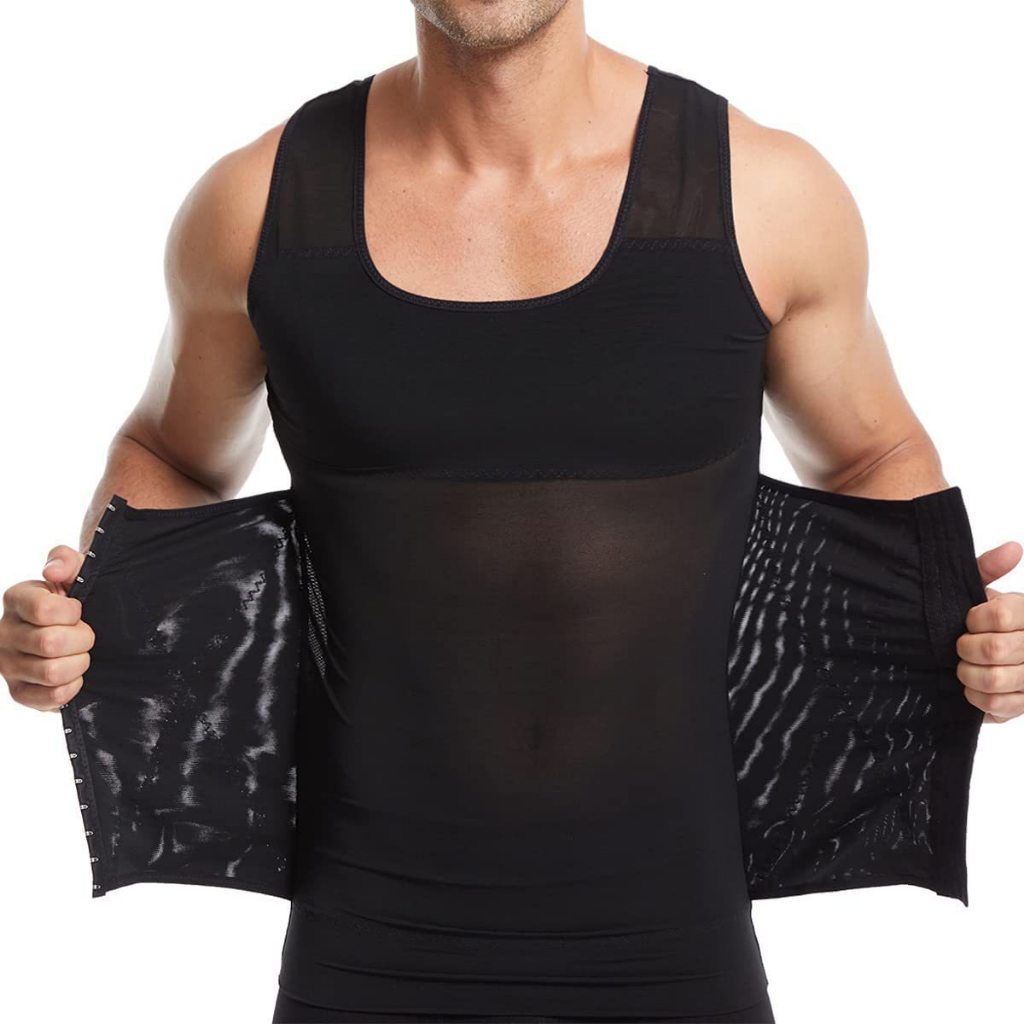Korset Pria Pelangsing Perut Belly Vest for Men memperbaiki postur tubuh bagian atas