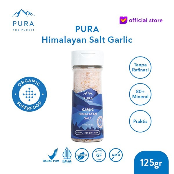 

Pura Himalayan Salt Garlic 125gr - Garam Organik