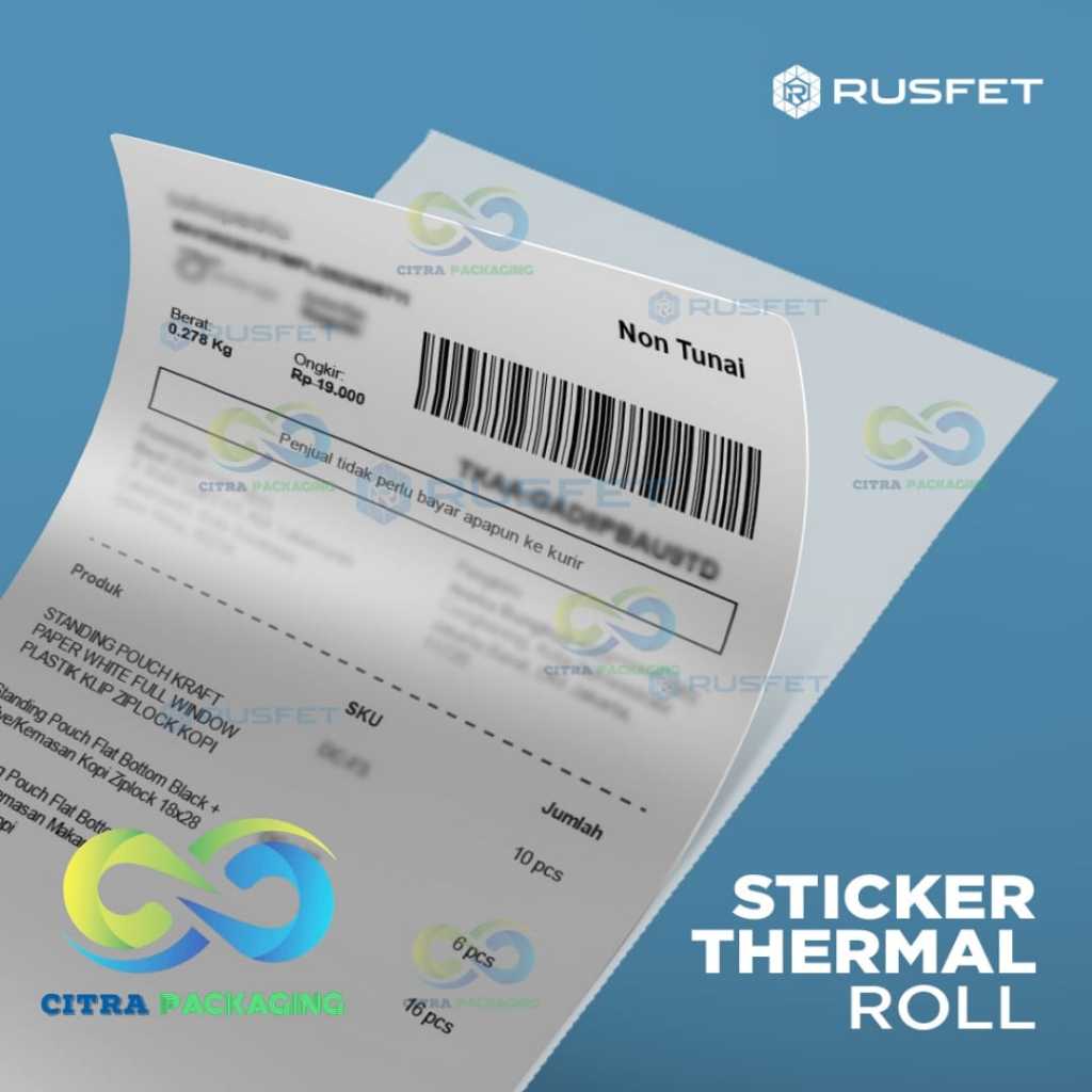 

KERTAS THERMAL STRUK KASIR 57x40 untuk PRINTER THERMAL PAPER ROLL