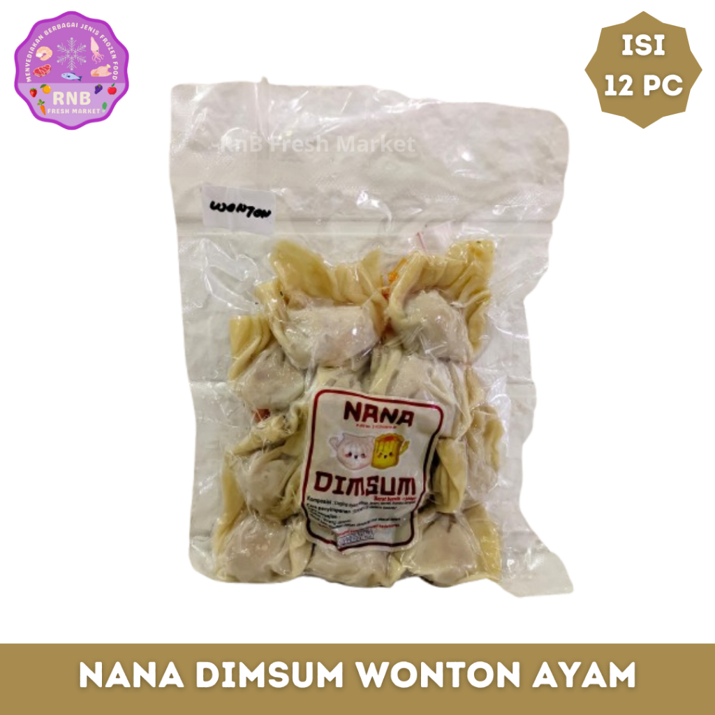 

Nana Dimsum Wonton Ayam Isi 12 Pcs