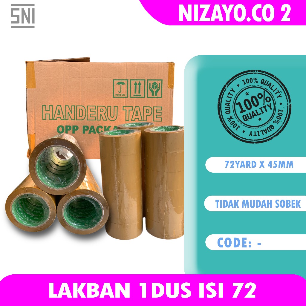 

Handeru Cokelat Paket Usaha Lakban 1 Dus isi 24 pack 72 pcs Harga Grosir