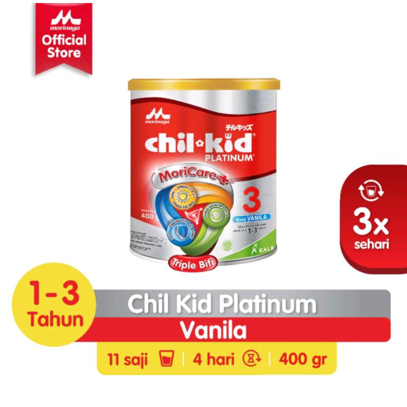 

Morinaga Chilkid Platinum Vanila 400gr exp2025