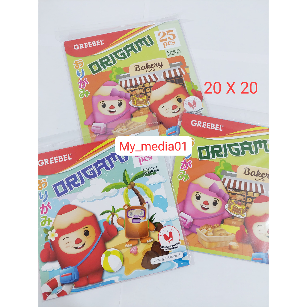 

KERTAS ORIGAMI KERTAS LIPAT PAPER CRAFT ART GREEBEL 20X20 ISI 25 LEMBAR TERMURAH