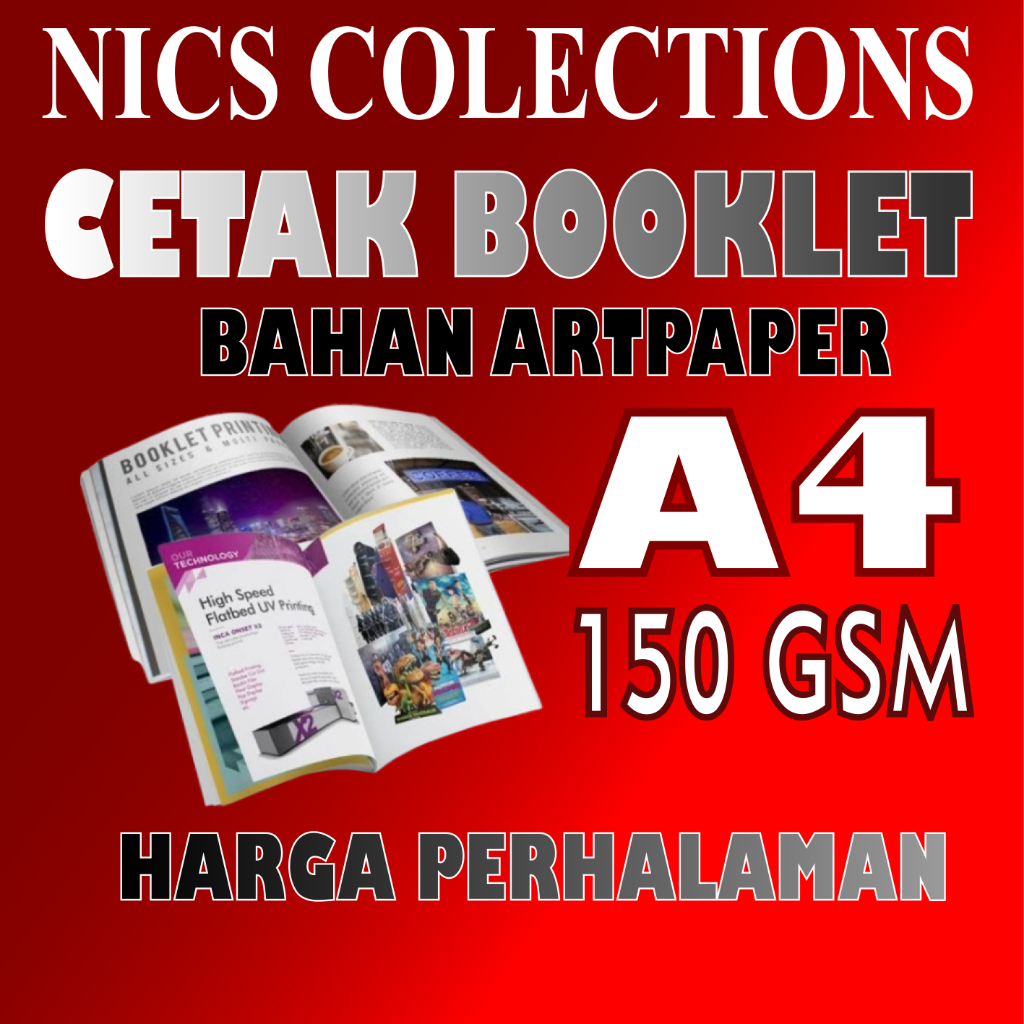 

CETAK BOOKLET A4 ARTPAPER 150 gsm