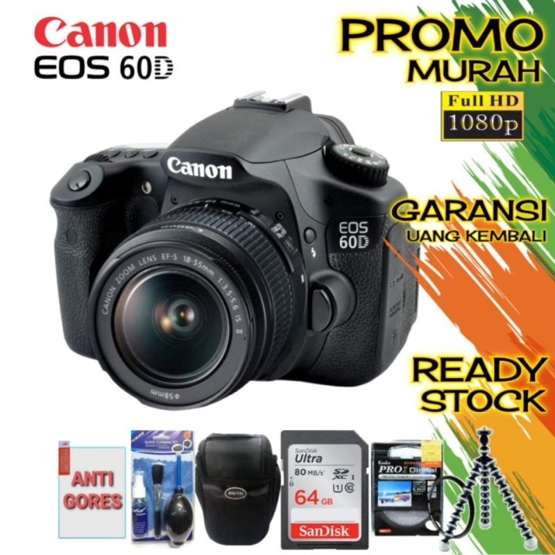 CANON 60D LENSA KIT 18-55MM IS II ORIGINAL