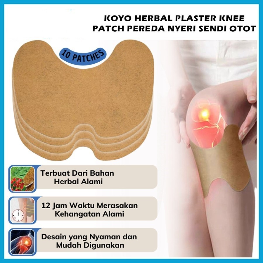 Patch Pain Relief Knee Koyo Herbal Untuk Lutut Isi 10 Pads — 4