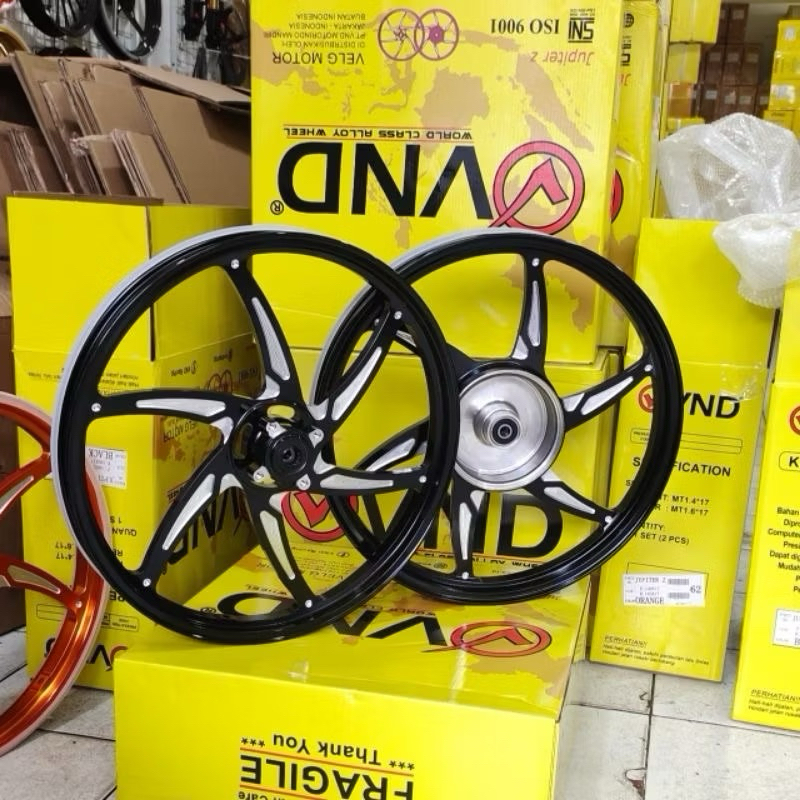 VELG VND RACING ORIGINAL SIX STAR V2 140x17 & 160x17 JUPITER Z MX OLD FIZR VEGA ZR PALANG 6