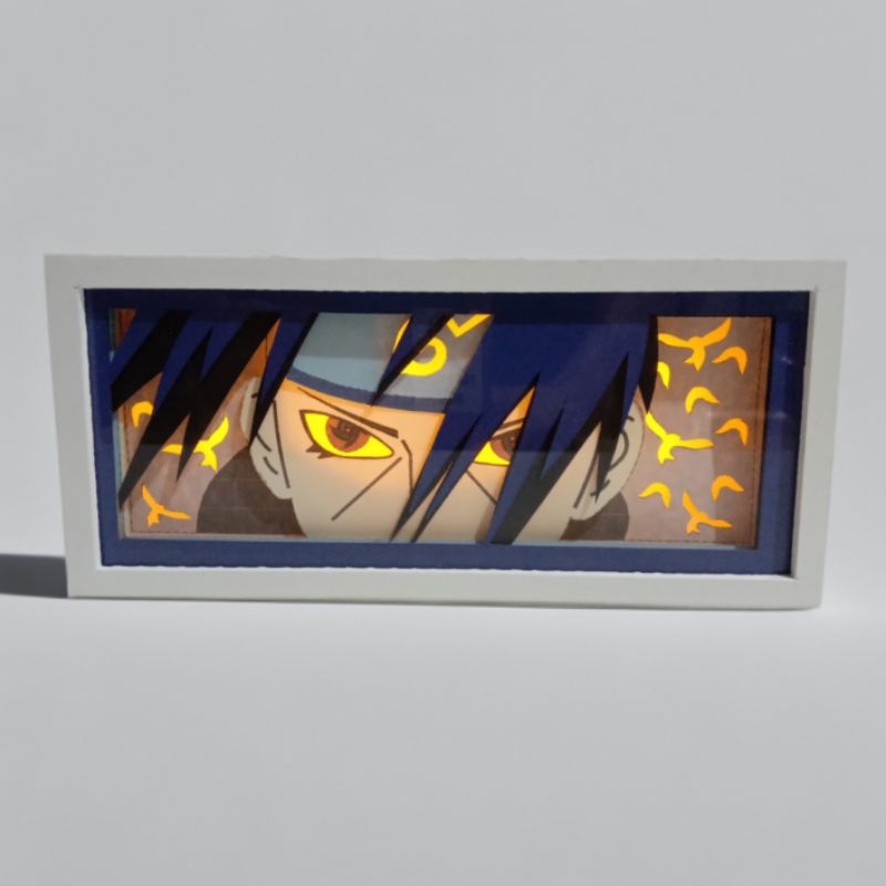 Lampu LED Anime Lightbox 3D Naruto - Itachi Uchiha Light Box