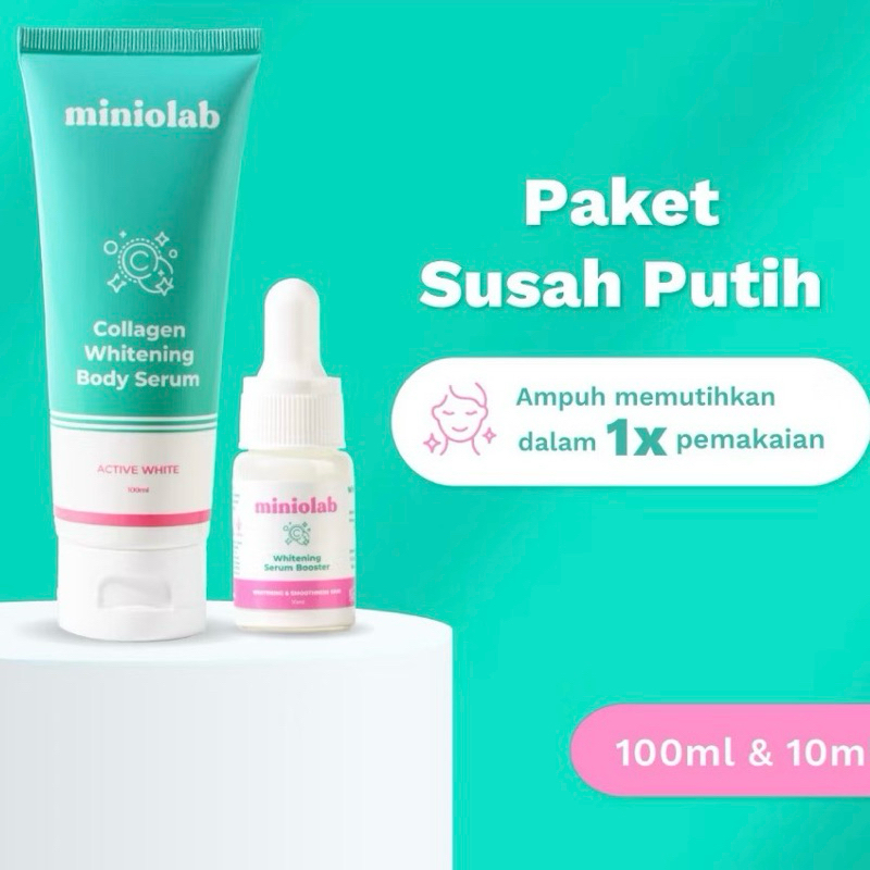 Miniolab Collagen Whitening Body Serum Booster Pencerah Kulit