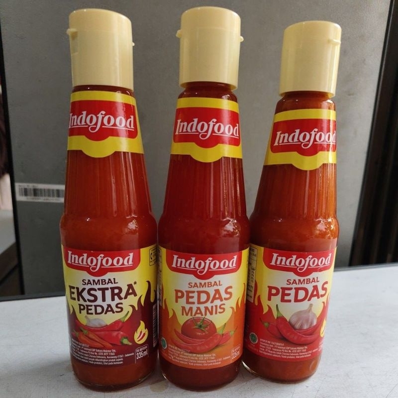 

SAOS Sambal Indofood | Sambal extra Pedas | sambal PEDAS | sambal Pedas manis 335 ml