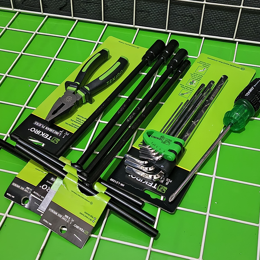 Promo Paket Lengkap / Alat Kunci Motor / Tekiro Kunci Pas Set / Kunci T+Tang+Kunci L+Obeng