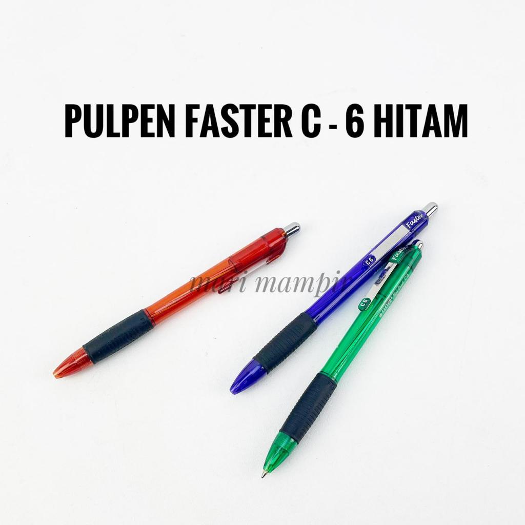 

PULPEN / BALL PEN / BOLPEN FASTER C6 EXTRA FINE WARNA HITAM