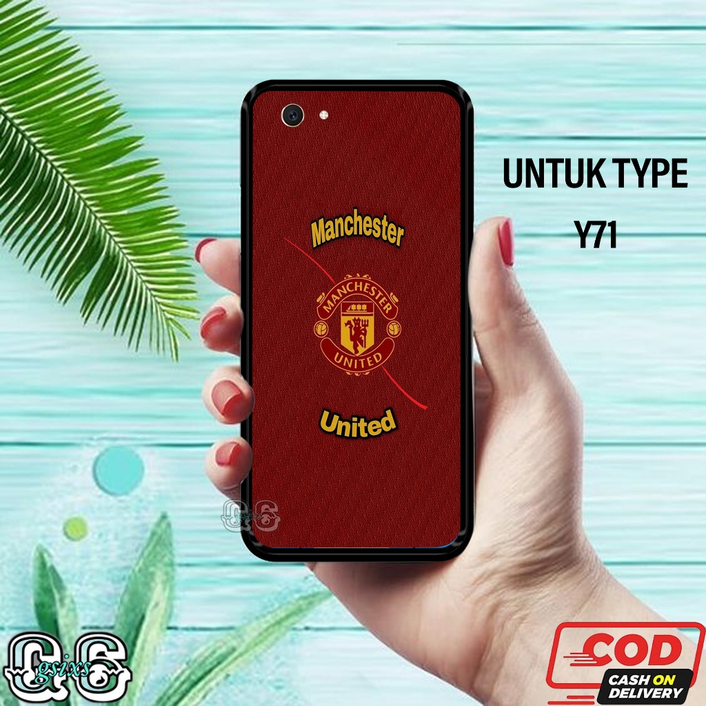 [gsixs_case]case vivo y71- case Glossy-Pelindung )case(manchester united)softcase hp-case hp-casing 