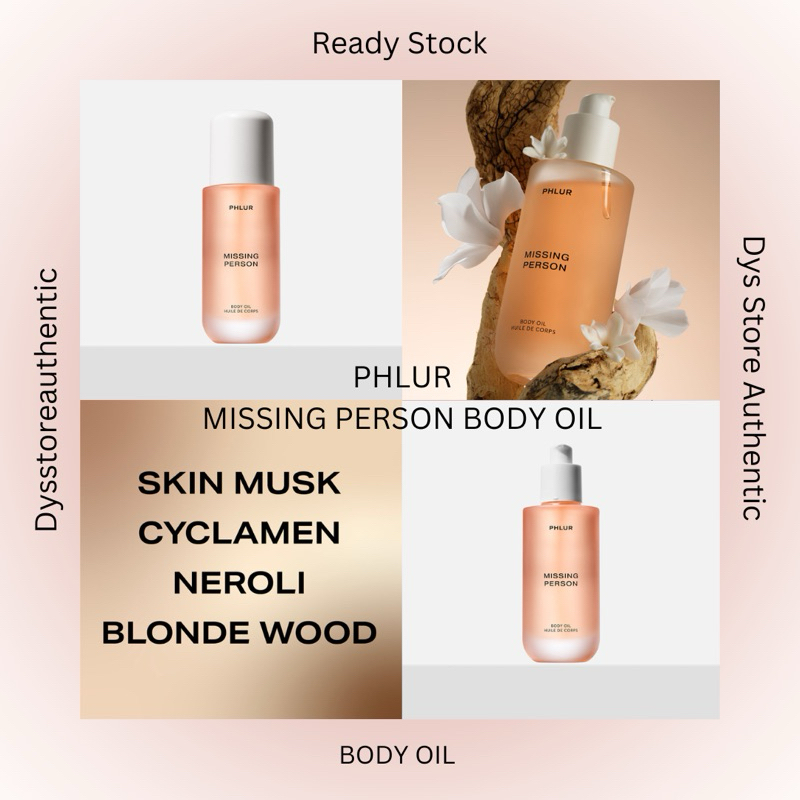 READY STOCK PHLUR MISSING PERSON BODY OIL 4oz