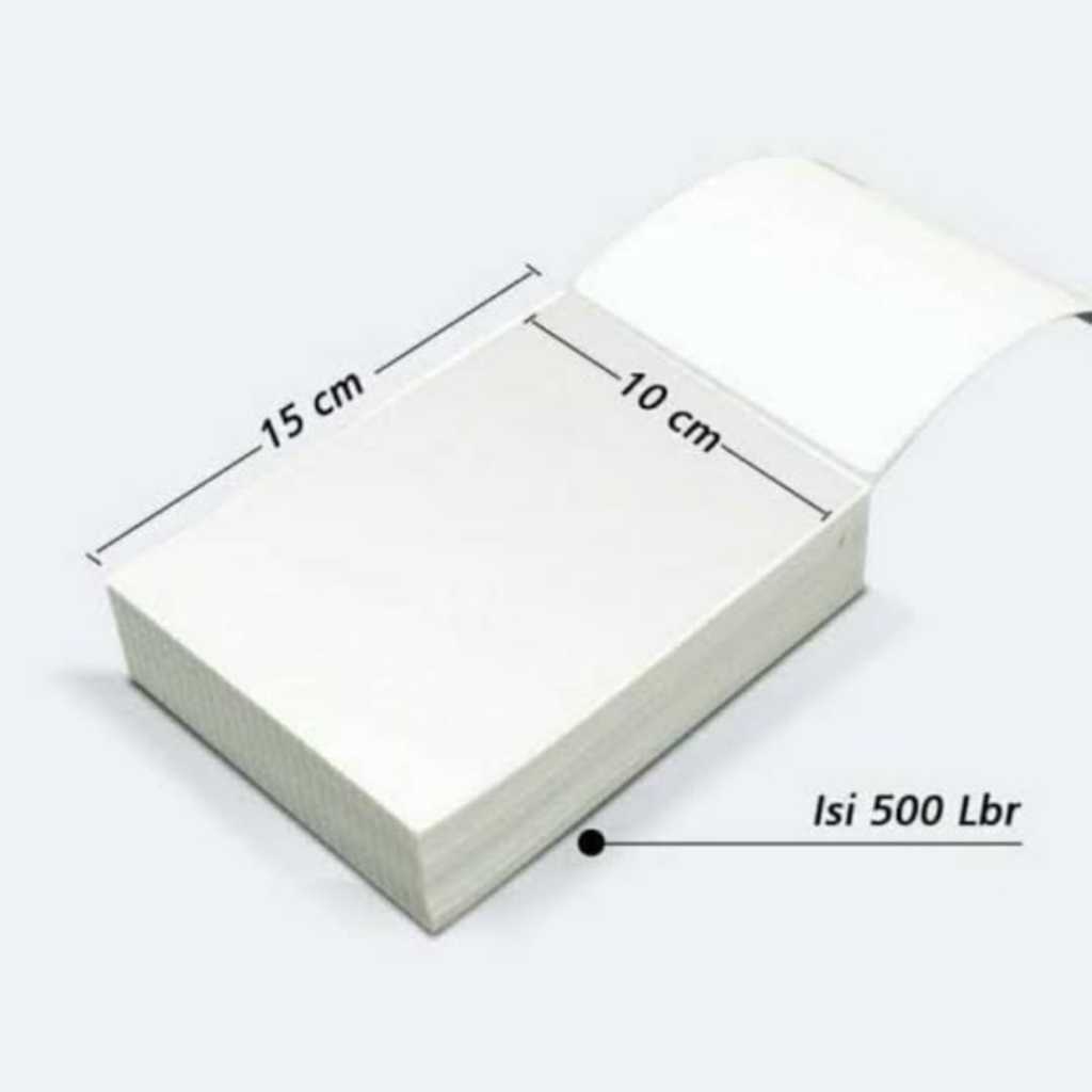 

Ay00! LABEL STICKER THERMAL LIPAT 100 X 150 BARCODE 100X150 UKURAN A6