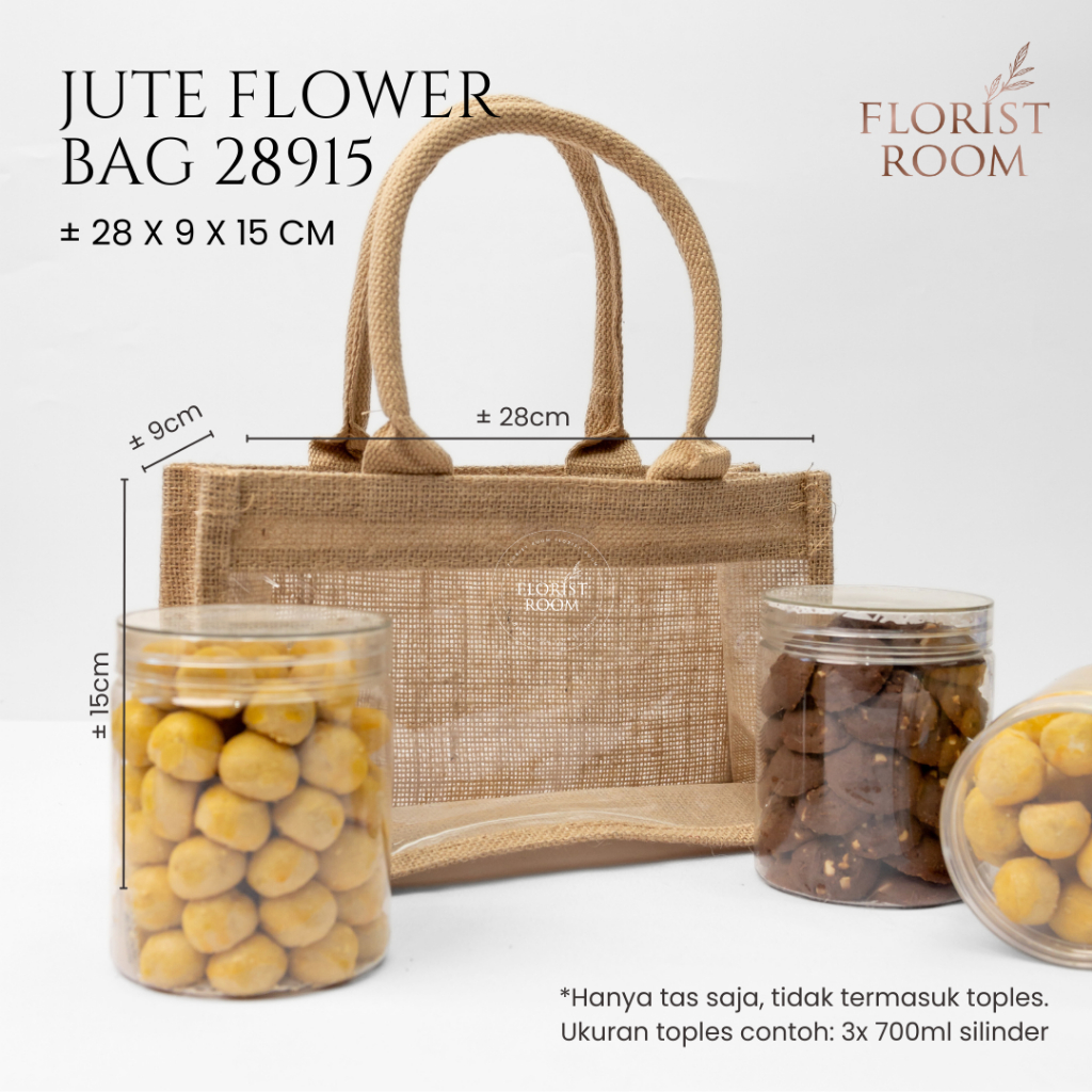 

1 Pc Jute Flower Bag 28915 - Tas Hampers