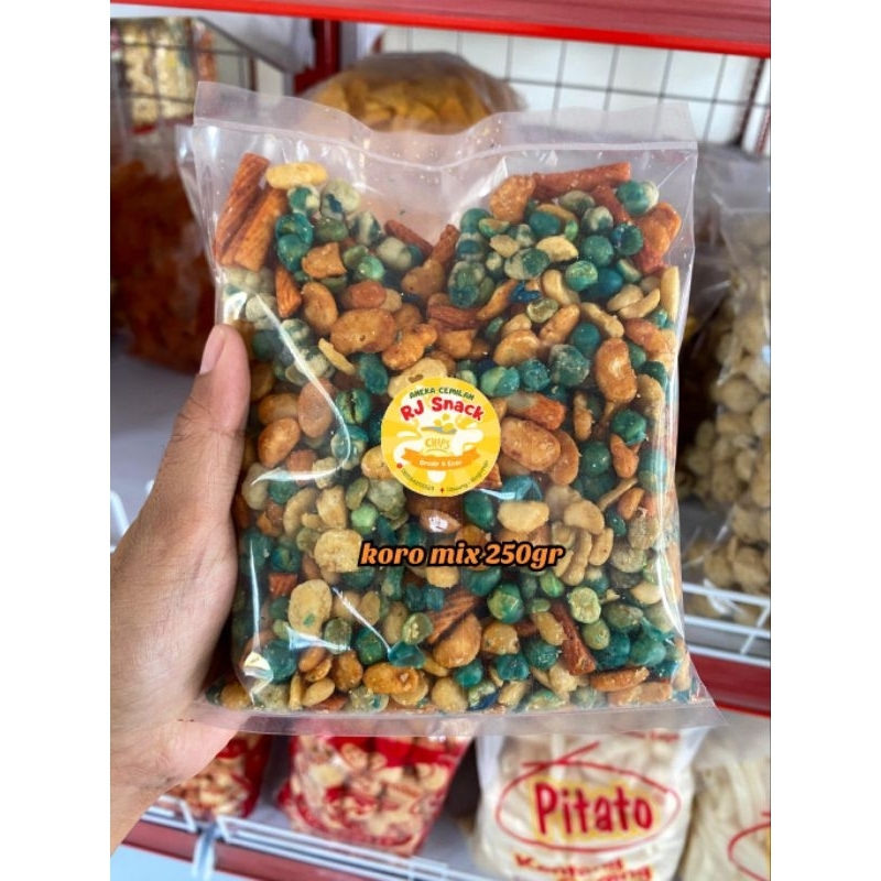 

Snack Koro mix / Koro Campur 250gr camilan cemilan kiloan termurah rj snack kediri