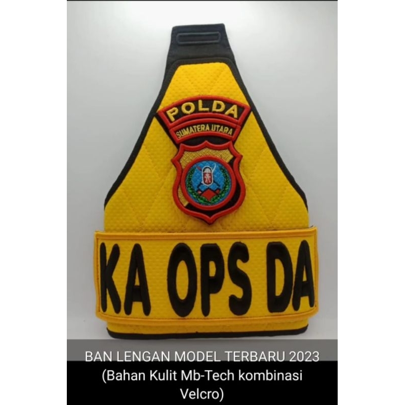Banlengan kulit Bhabinkamtibmas / Ban Lengan Bhabinkamtibmas dasar bahan kulit / Banlengan kulit bha