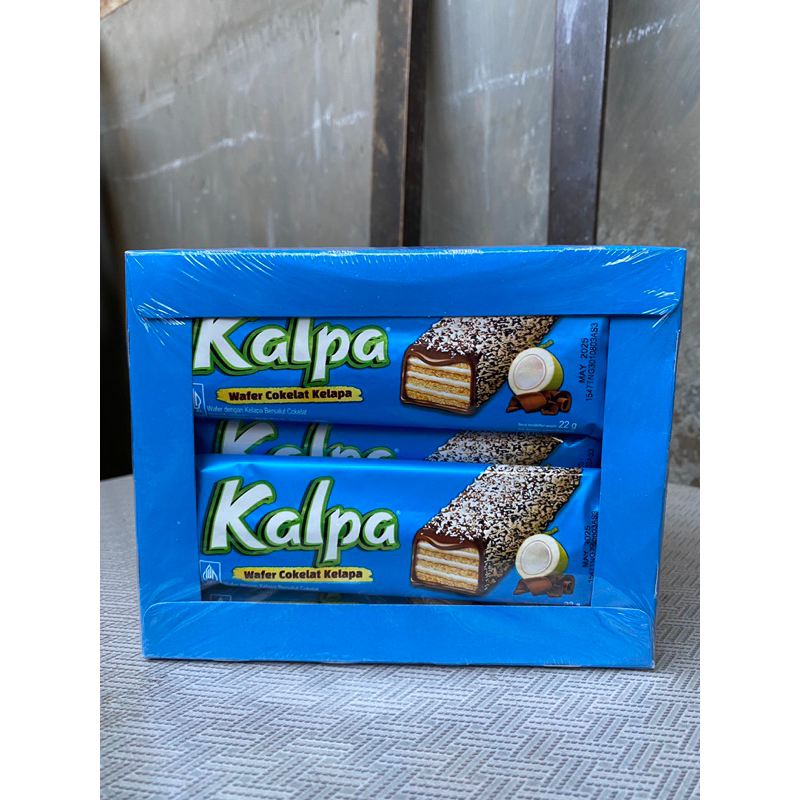 

Kalpa wafer coklat kelapa isi 12pcs