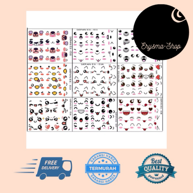 

ERYSMA-SHOP | STIKER BENTO - STIKER MAKANAN BENTO - EDIBLE STAMP BISA DIMAKAN