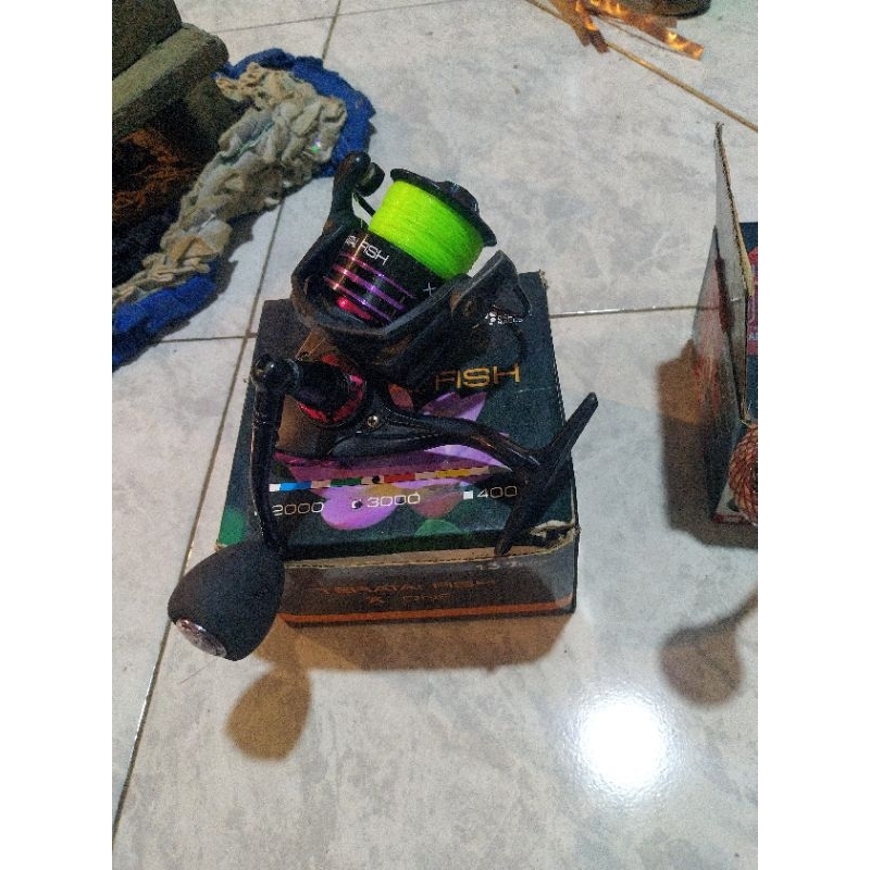 Reel x-one teratai 3000 power handle .secound 2nd , upgrade seal bearing