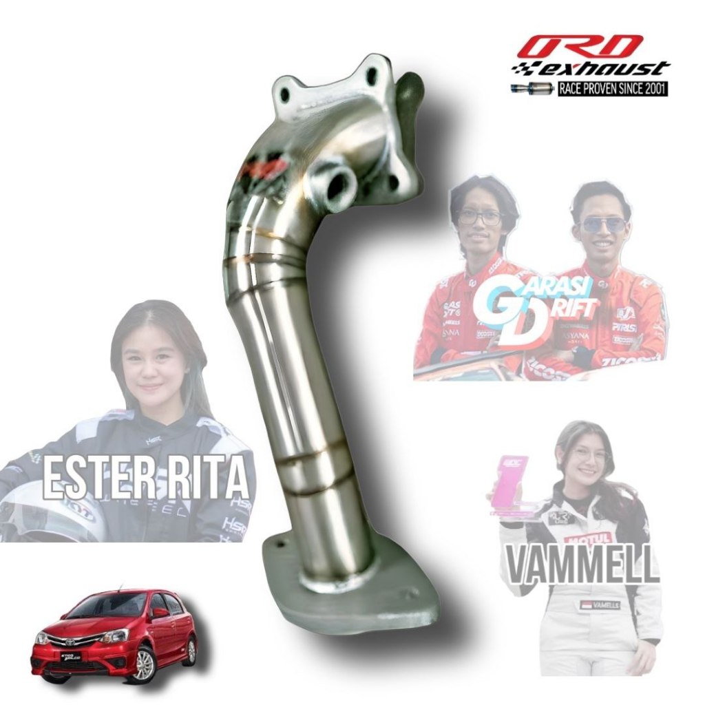 ORD Exhaust Knalpot Racing Downpipe Ethios Valco