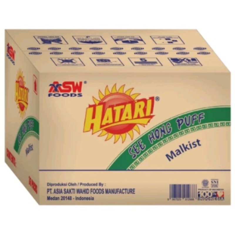 

SEE HONG PUFF Malkist HATARI per 1 karton isi 36 pcs & SEE HONG PUFF mini merk DANE'S isi 24 pcs