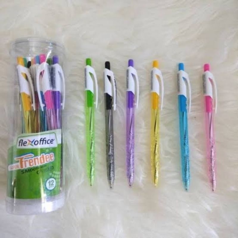 

Pulpen Trendee Flex Office 0.6mm Isi 12 Pcs | Smooth Ink Pen Flexoffice