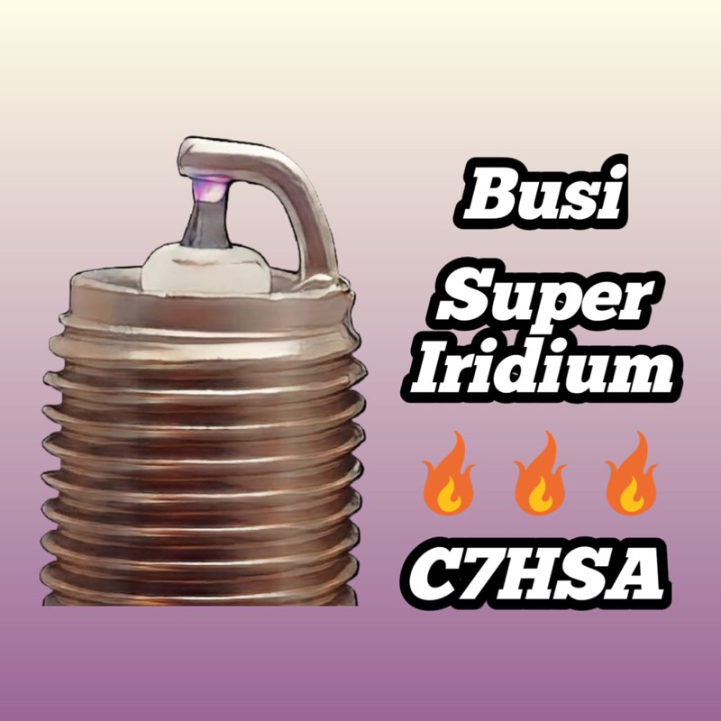 BUSI MOTOR RACING SUPER IRIDIUM C7HSA Supra X, Grand, Supra Fit Old, Win, Revo, Mio Sporty, Mio M3, 