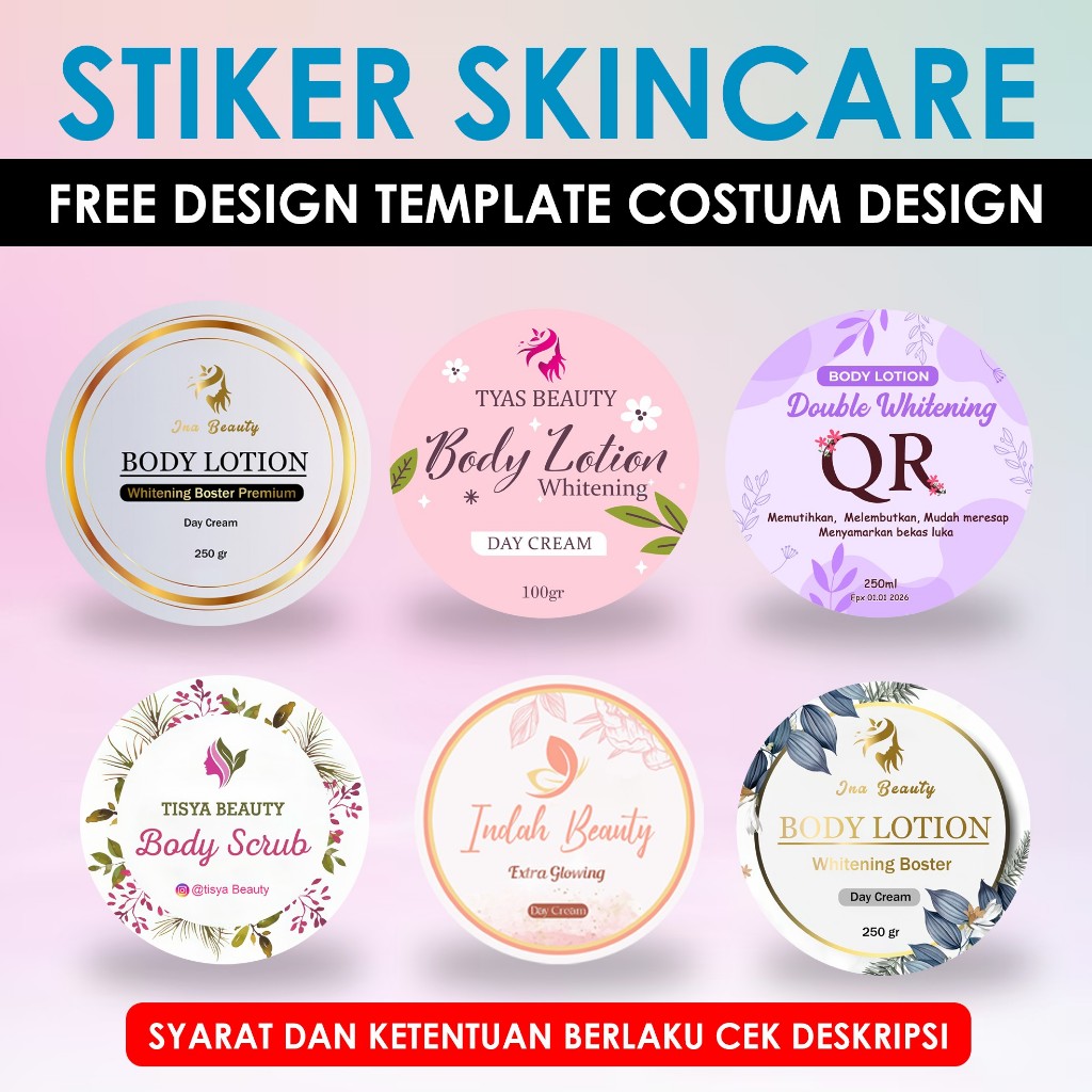 

Stiker Label HB Sticker Lotion Stiker Lulur Kecantikan Gratis Desain