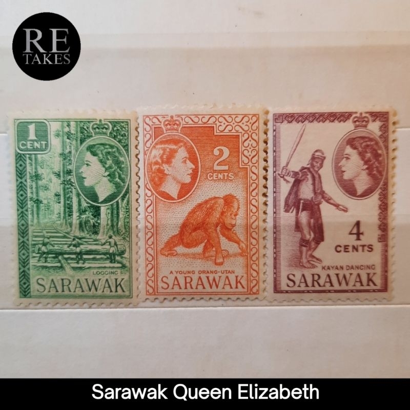 

Prangko Koleksi Filateli Sarawak Queen Elizabeth II