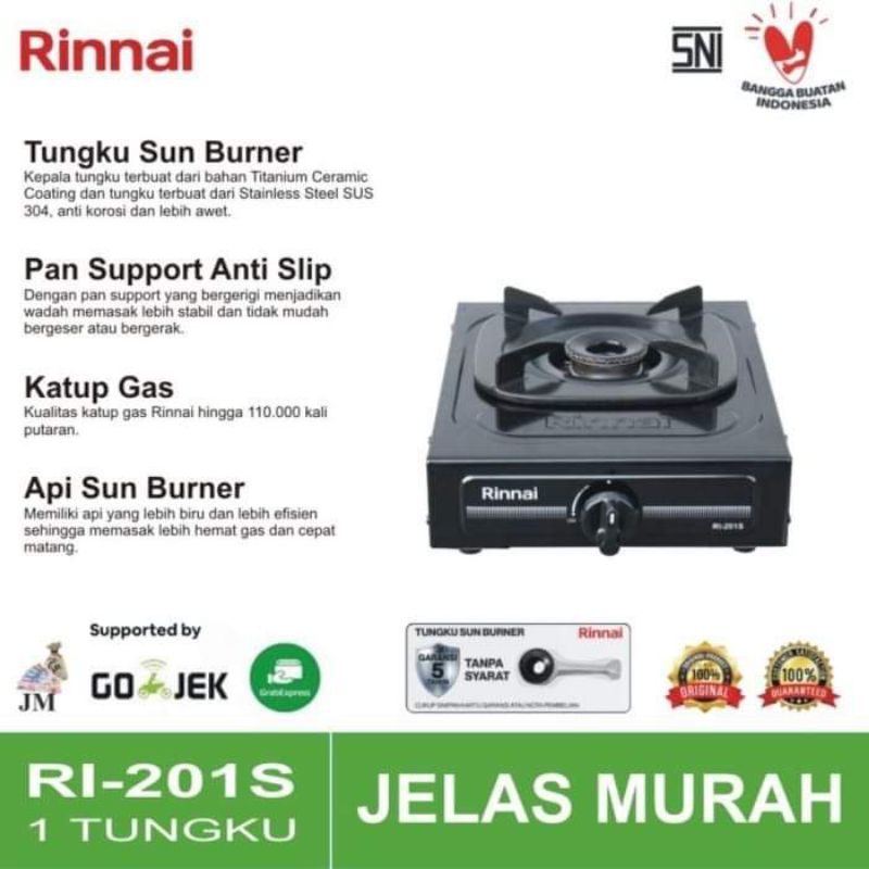 *Kompor Rinnai 1tungku RI-201S