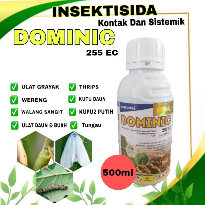 Dominic 500ml insektisida Dominic Obat hama tanaman padi sayuran kontak sistemik/pupuk/zpt