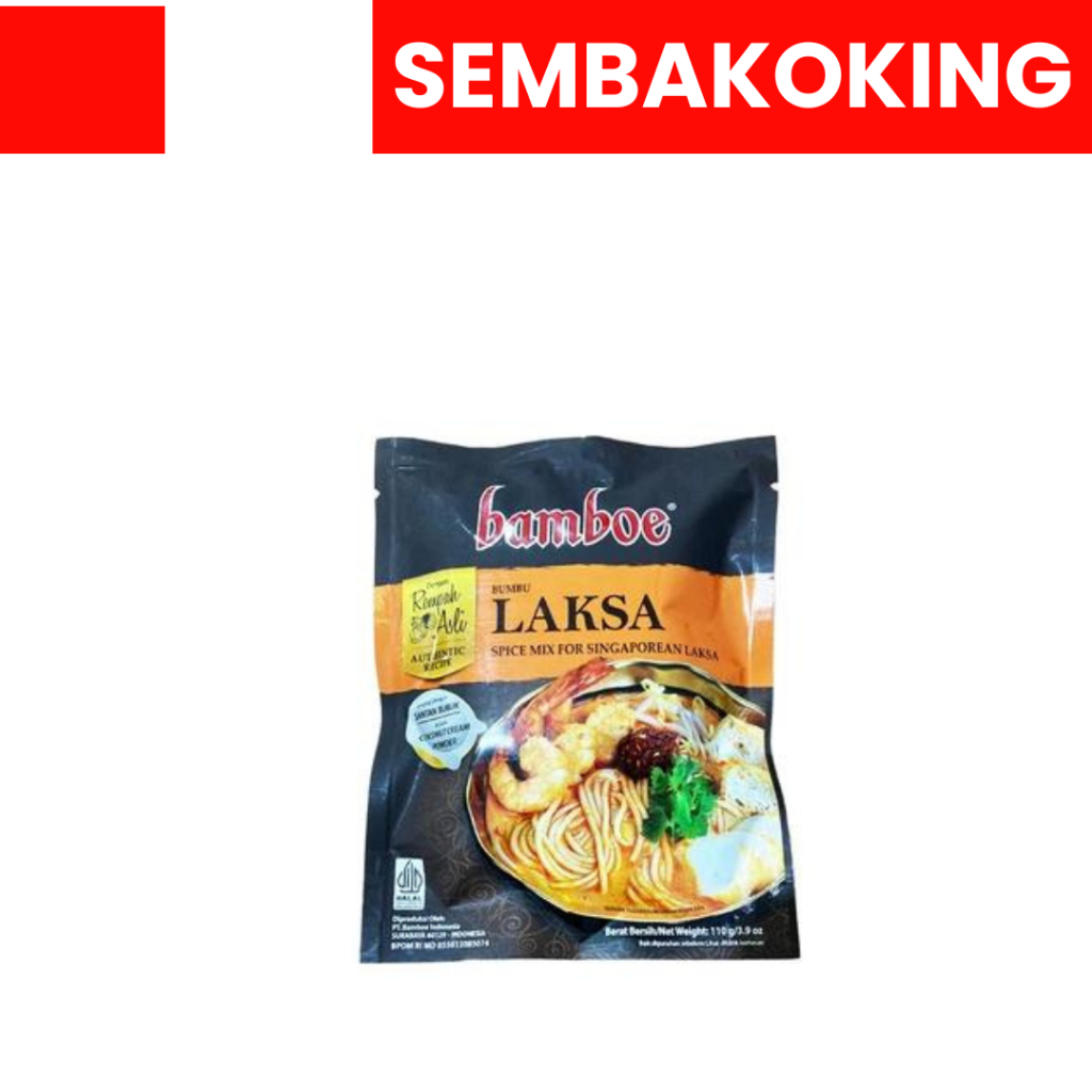 

BAMBOE LAKSA BUMBU INSTAN 110GR BAMBOE PREMIUM LAKSA SINGAPORE