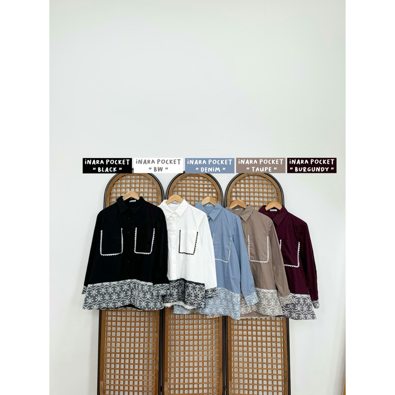 LOCANA LABEL / INARA BASIC POCKET BLOUSE ORIGINAL LOCANA LABEL / FREE GIFT