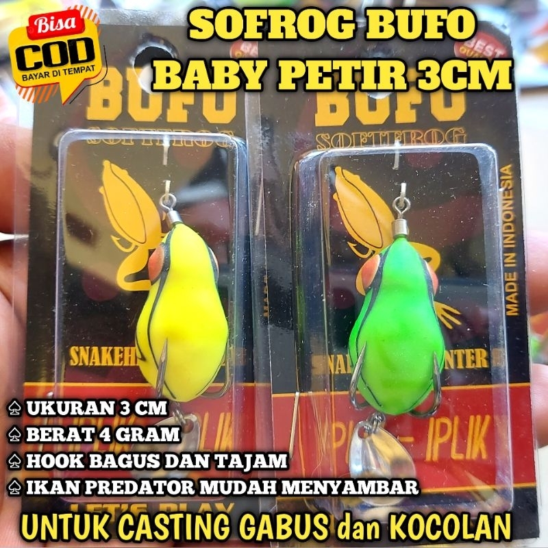 SOFROG BUFO BABY PETIR 3CM / BUFO BABY PETIR / SOFROG 3CM