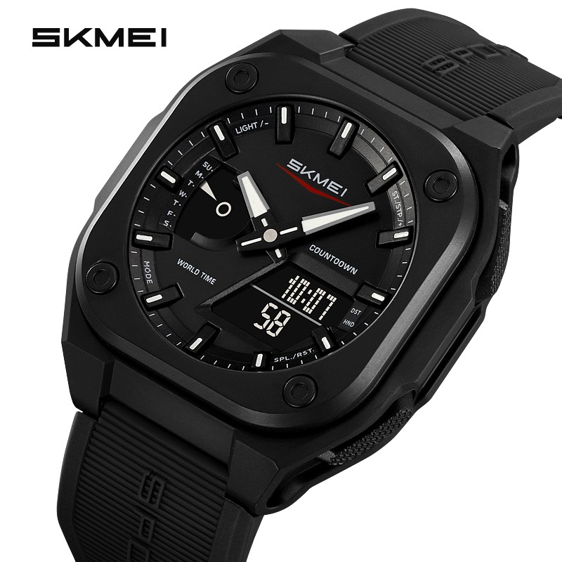 Jam Tangan Pria Analog Digital SKMEI - 2328 - Black water resist 30m