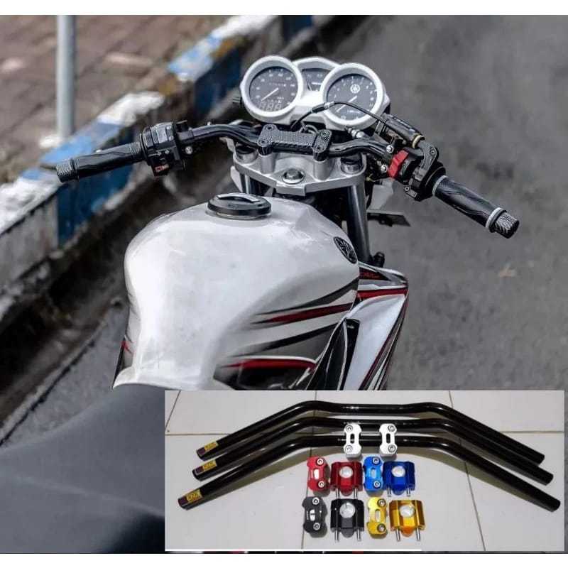 SETANG RZR SET RAISER PENINGGI STANG CNC PNP YAMAHA VIXION OLD VIXION NEW