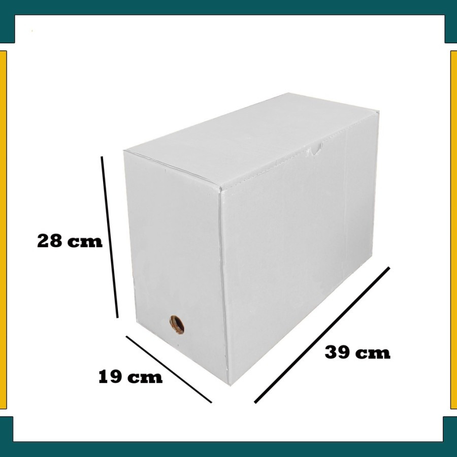 

( 10 pcs ) kardus arsip hitam putih dus arsip file besar box arsip dokumemt kotak file ukuran 39x19x28 cm