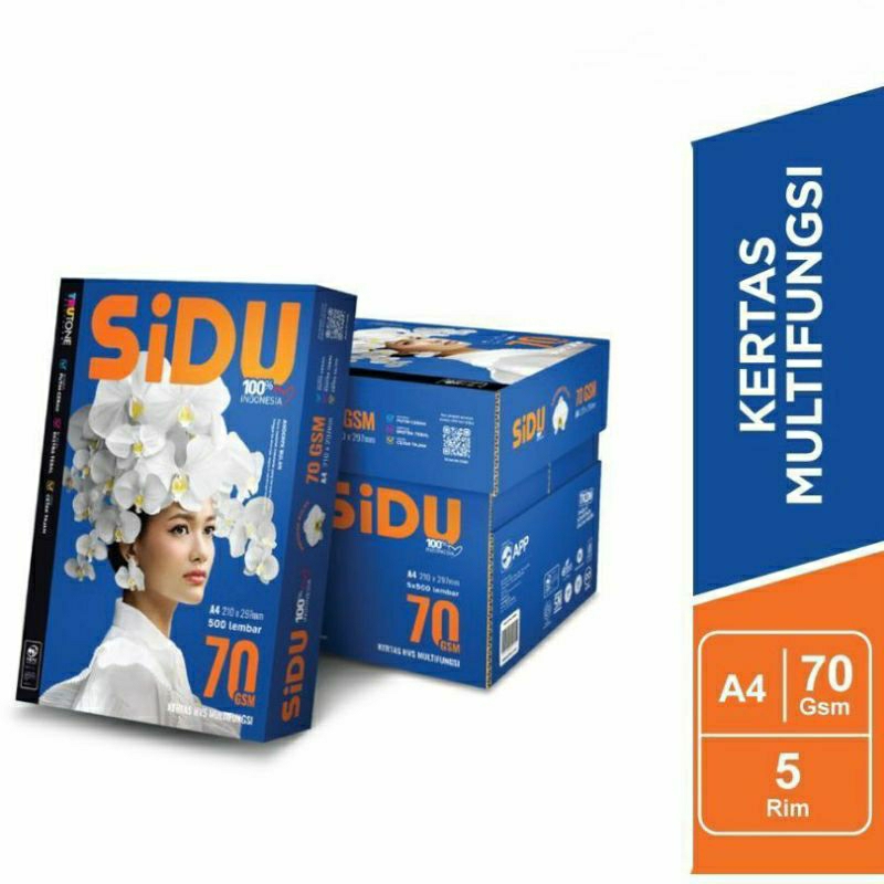 

A Kertas HVS SIDU 70 GSM A4 Kertas Fotocopy