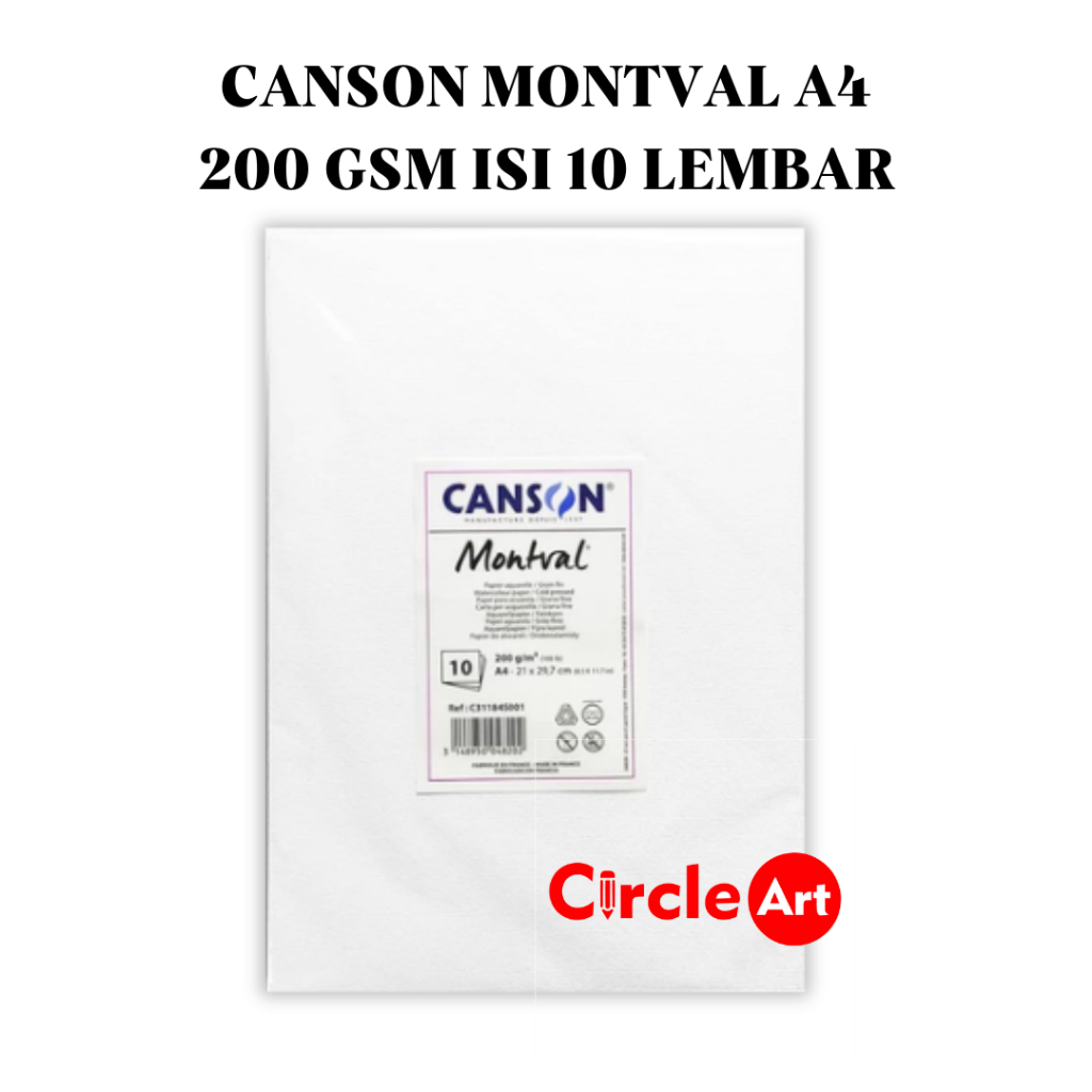 

CANSON MONTVAL A4 200G 10PCS/PACK