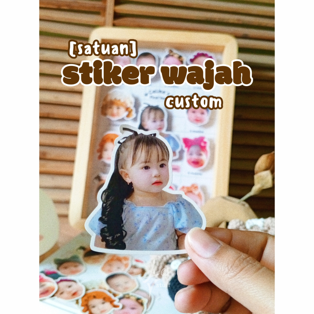 [BISA PESAN SATUAN] Custom Stiker Wajah