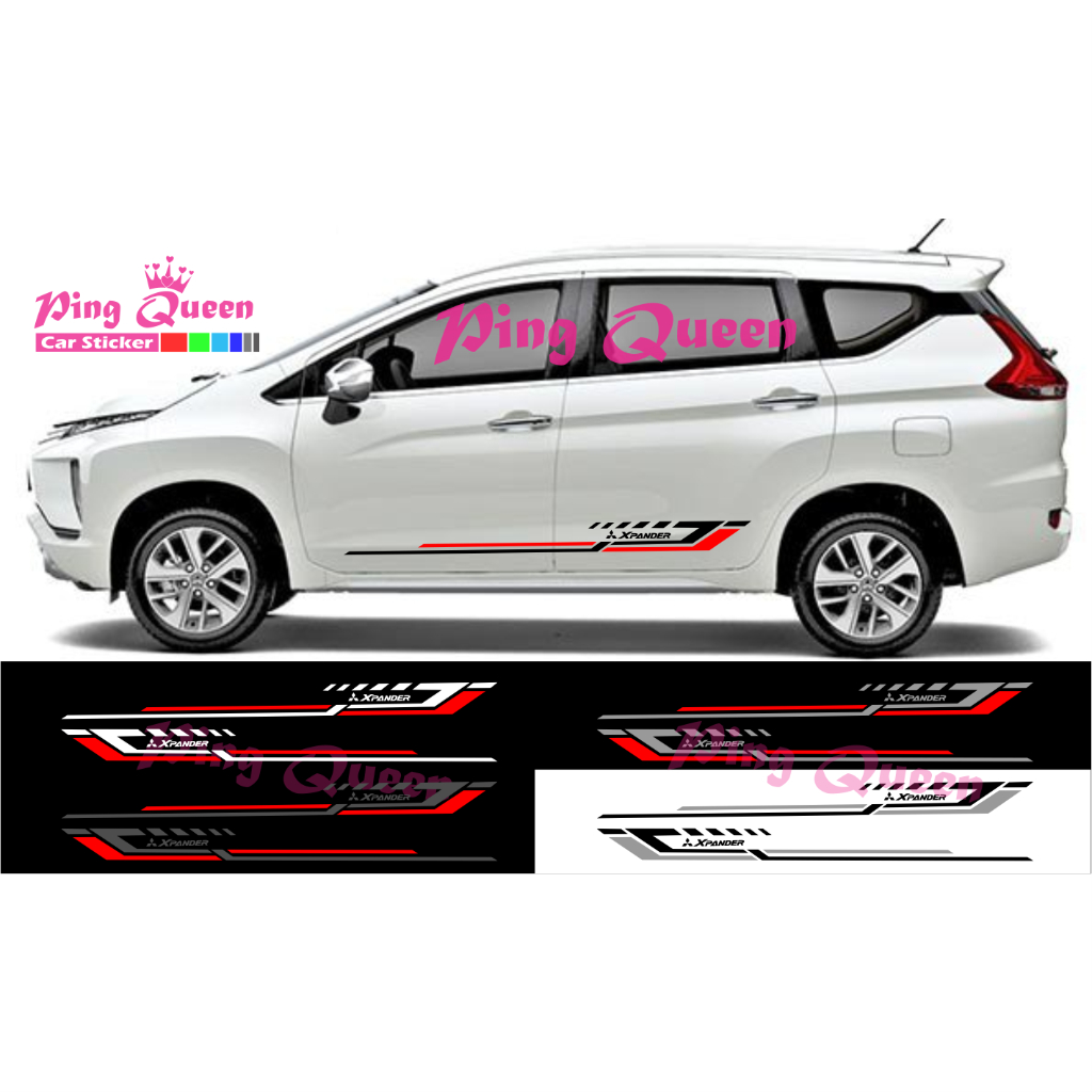 STICKER MOBIL MITSUBISHI XPANDER STICKER STRIPING VARIASI MOBIL XPANDER