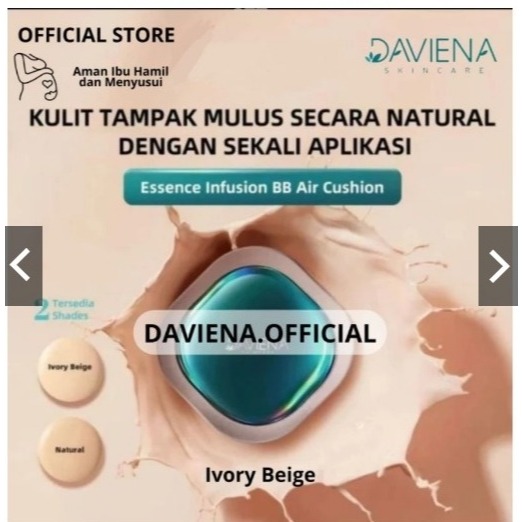 DAVIENA CUSHION, DAVIENASKINCARE |CREAM FLEK|CREAM BPOM|DAVIENA SKINCARE JAWA TIMUR|DAVIENA BOGOR DA