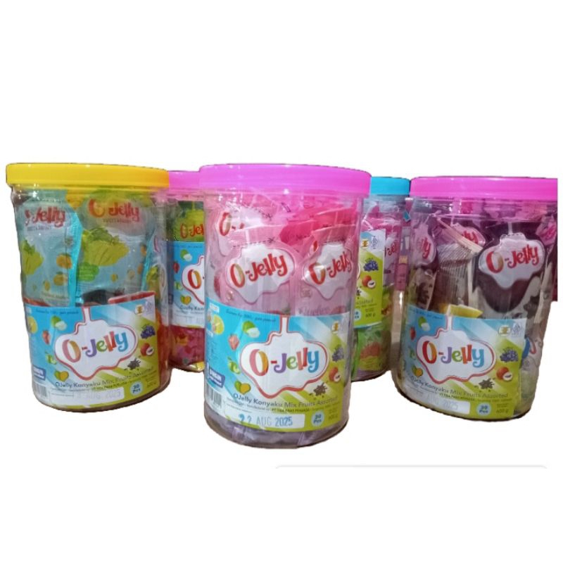 

O Jelly konyaku mix fruits assorted isi 30 pcs jelly aneka rasa buah