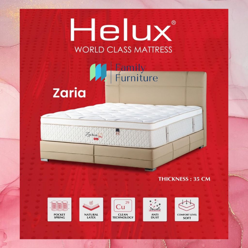 Spring Bed Kasur Latex Helux Zaria - Matras Only (Hanya Kasur) - 180 x 200