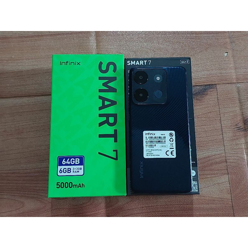 INFINIX SMART 7 3/64 SECOND MULUS FULLSET ACC LENGKAP