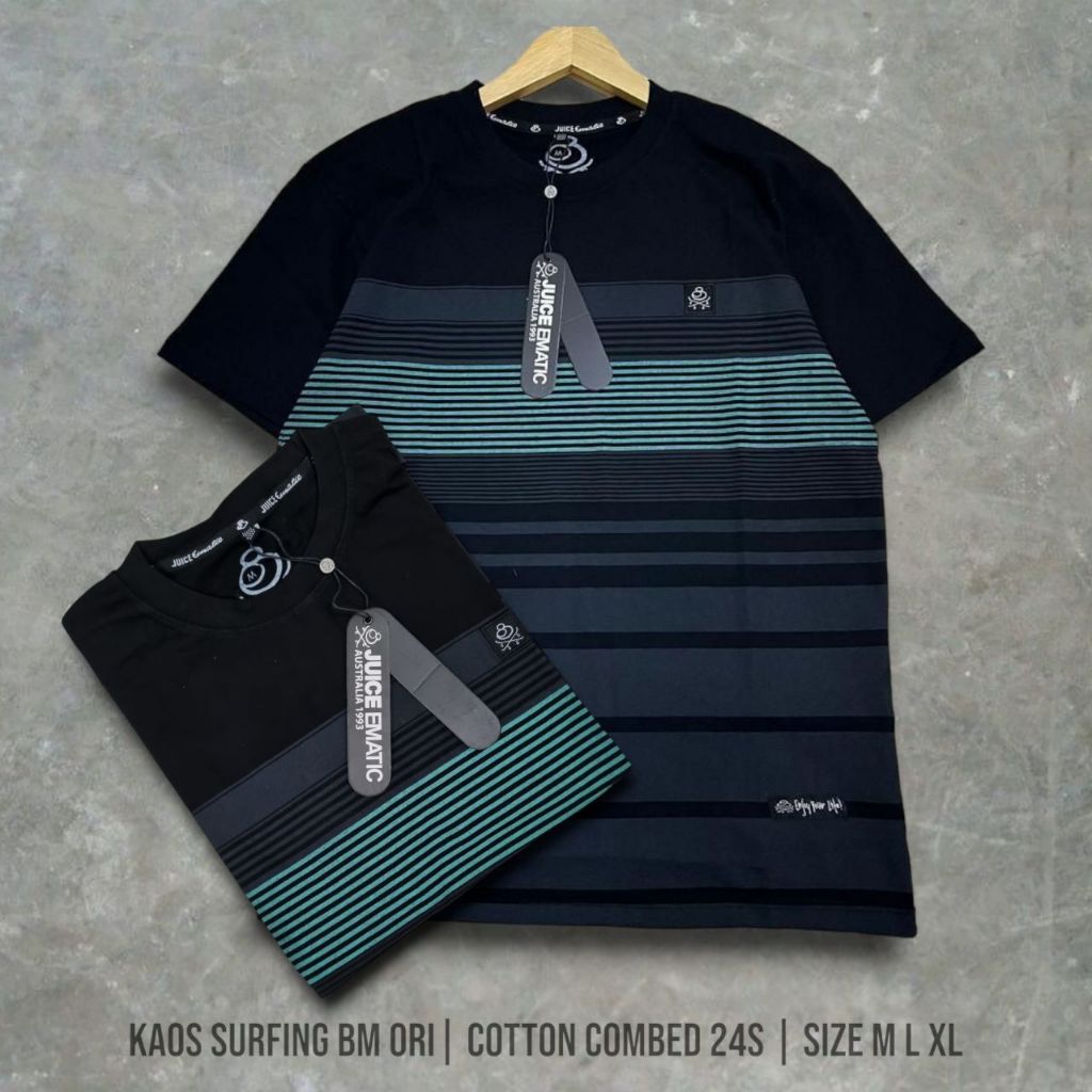 Juice Ematic Kaos Surfing BM Original Bahan Cotton Combed 30S
