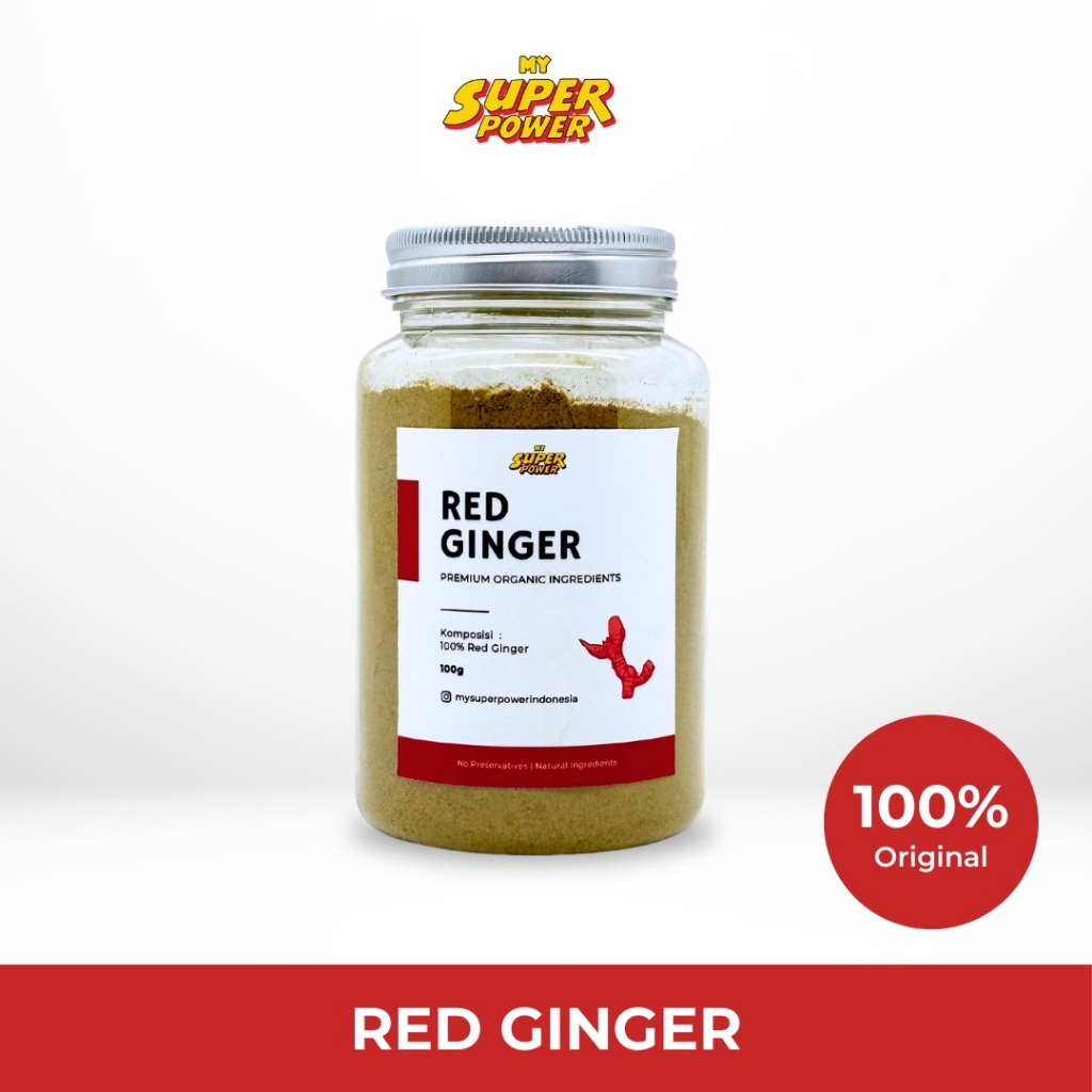 

Jahe Merah Bubuk / Red Ginger Powder Premium Organic by My Super Power